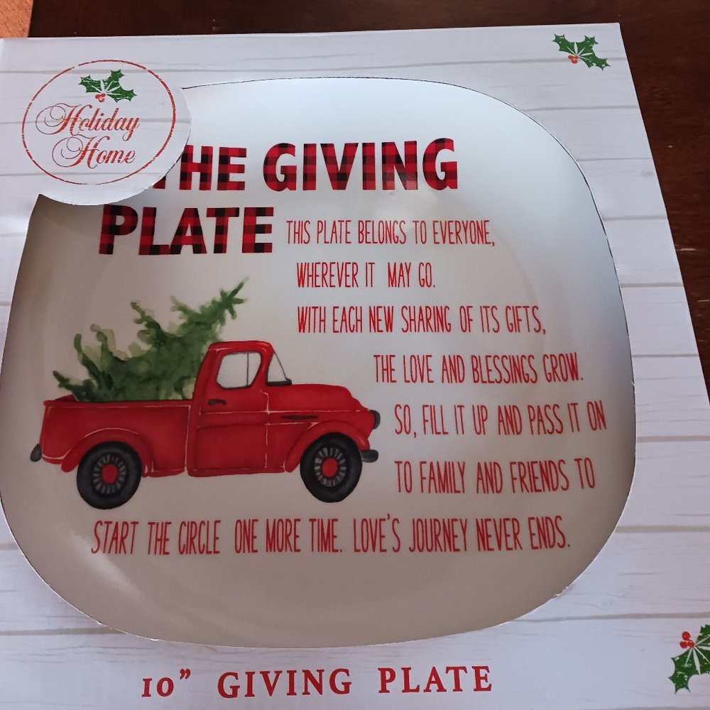THE GIVING PLATE TREE/RED TRUCK 2023 HOLIDAY EDITION~